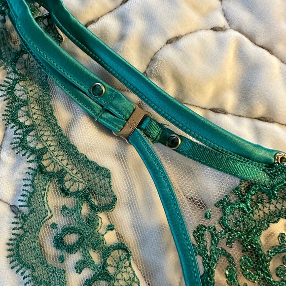 (NWT) Honey Birdette Gabrielle Emerald Briefs - Picture 7 of 9